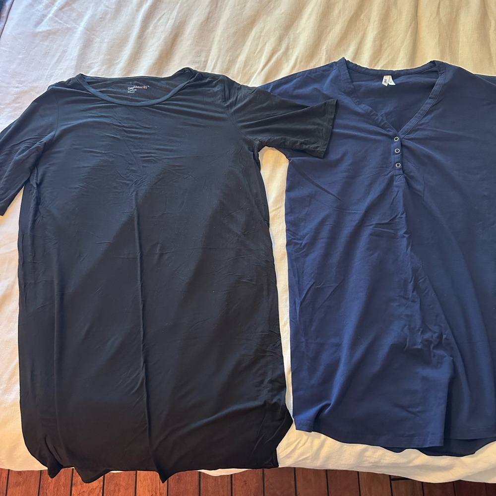 2 maternity night gowns